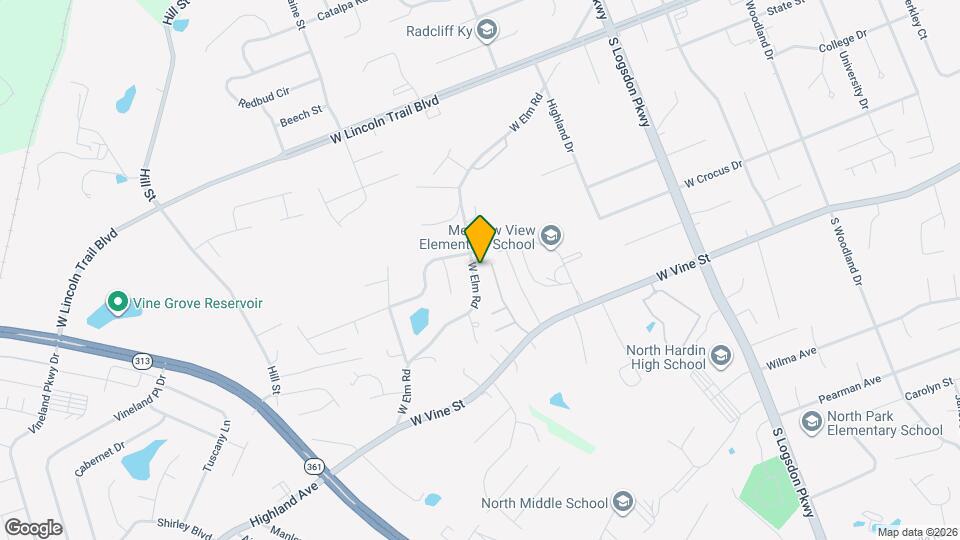 1510 W Elm Rd Map and Location Details