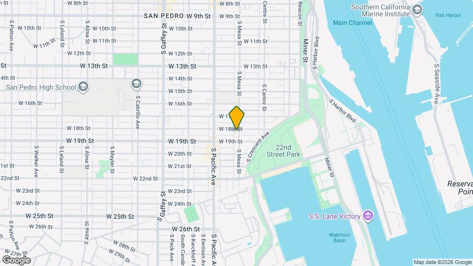 1811 S Mesa St Map and Location Details
