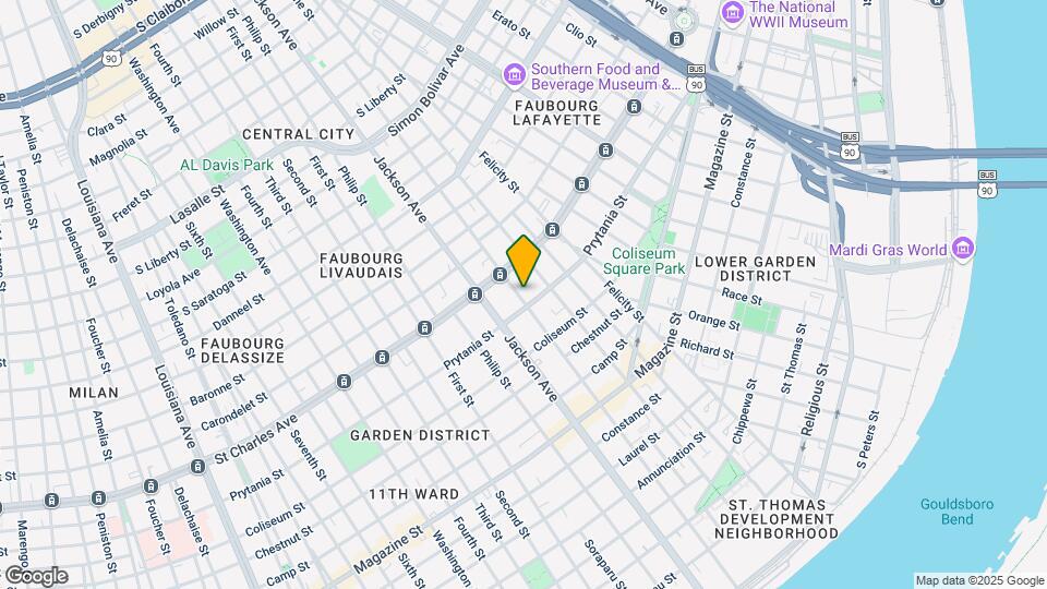 1527 Josephine St Map and Location Details