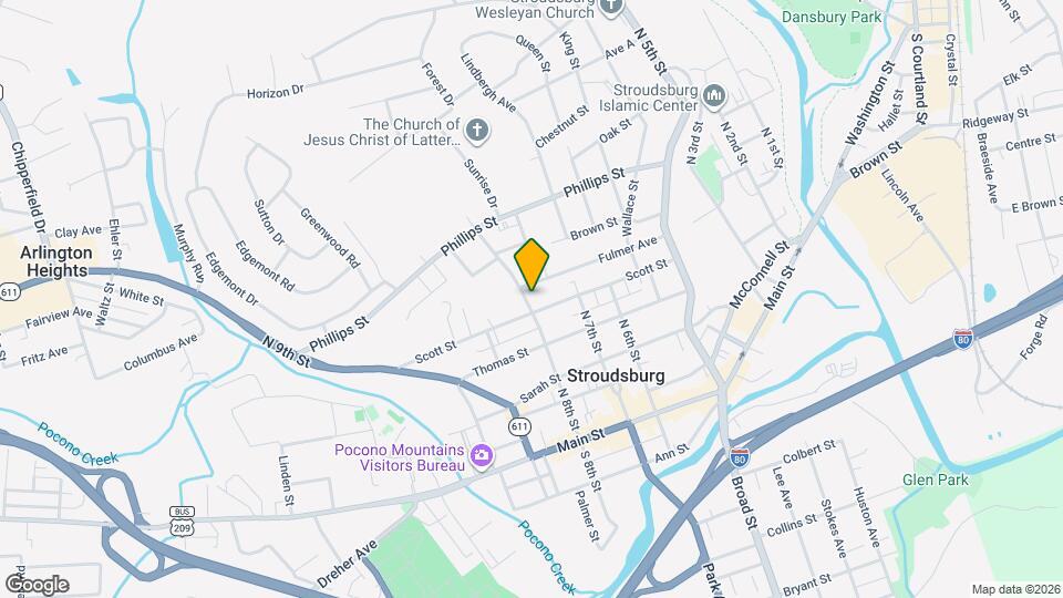 402 N 8th St Map and Location Details