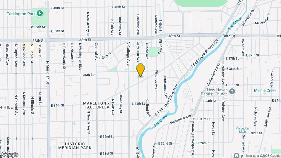 3531 Carrollton Ave Map and Location Details
