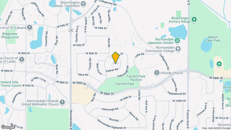 9718 Palmer Cir Map and Location Details