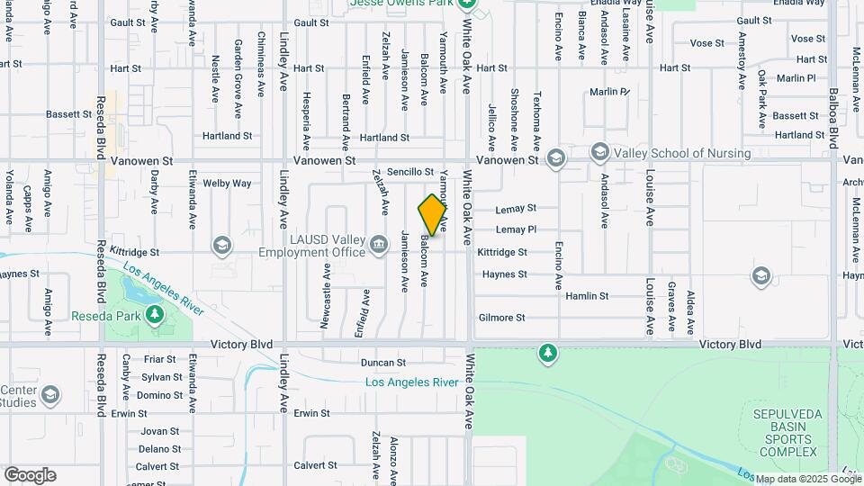 6606 Balcom Ave Map and Location Details