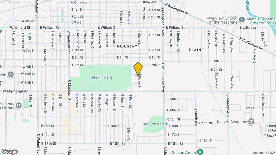 1711 S Blaine St Map and Location Details