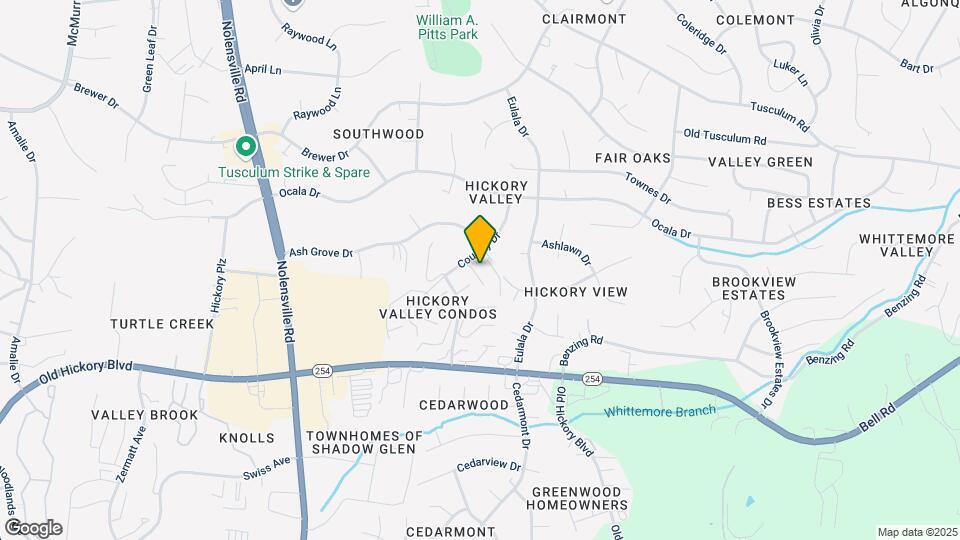 Hickory Valley Condominiums Map and Location Details