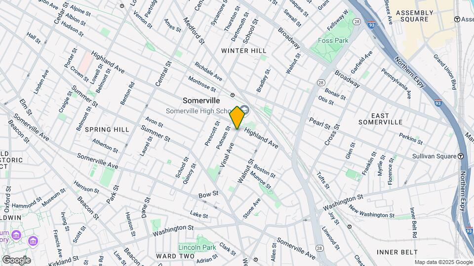 64 Vinal Ave Map and Location Details