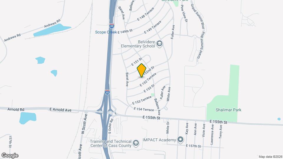 6107 E 152nd St Map and Location Details