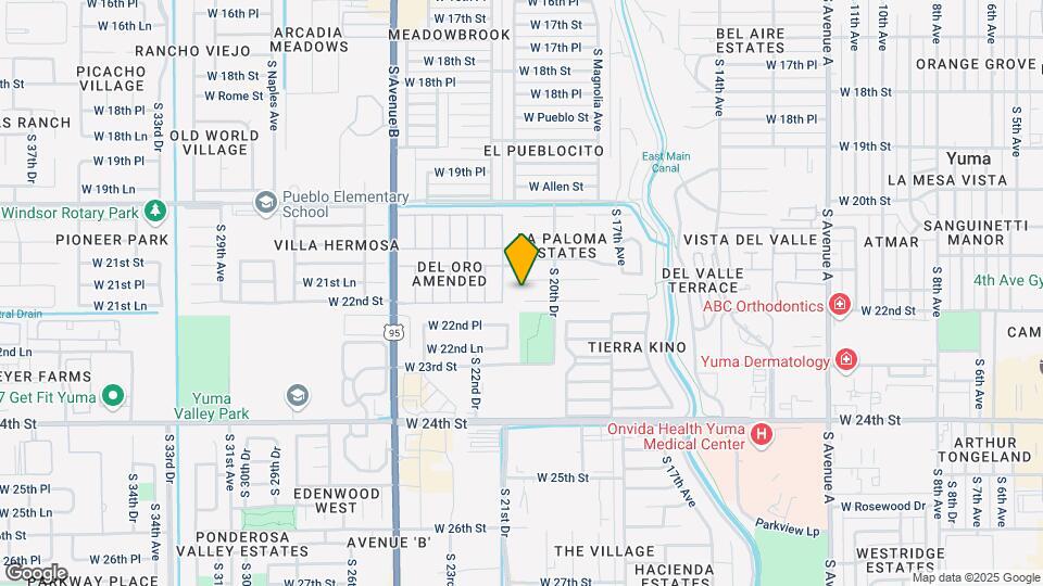 2088 W Del Sol Ln Map and Location Details