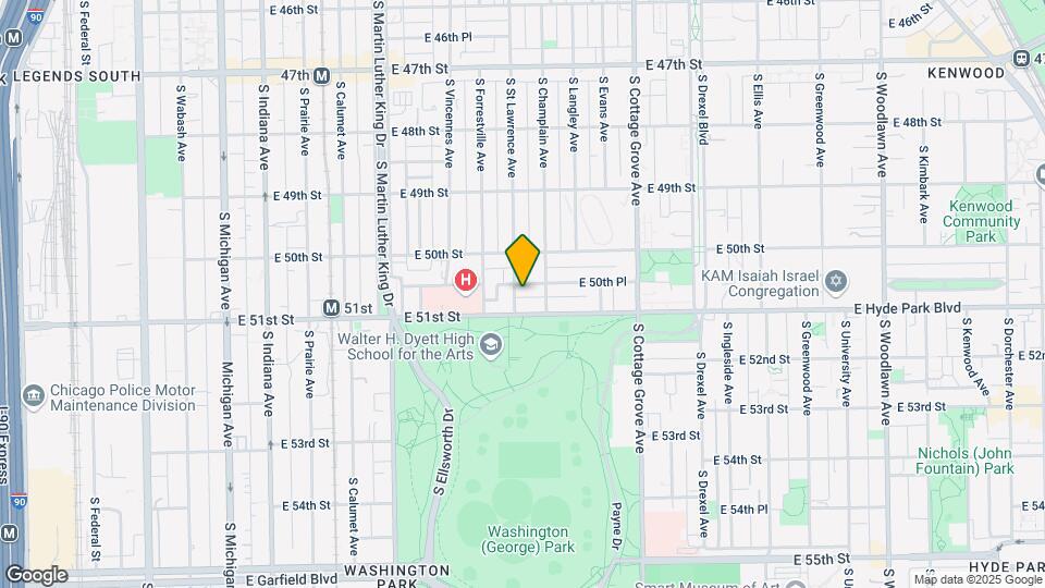 5047 S Saint Lawrence Ave Mapa y Detalles de la Ubicación