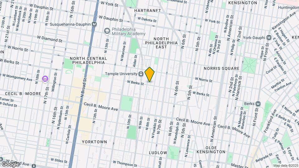 809 W Berks St Mapa y Detalles de la Ubicación