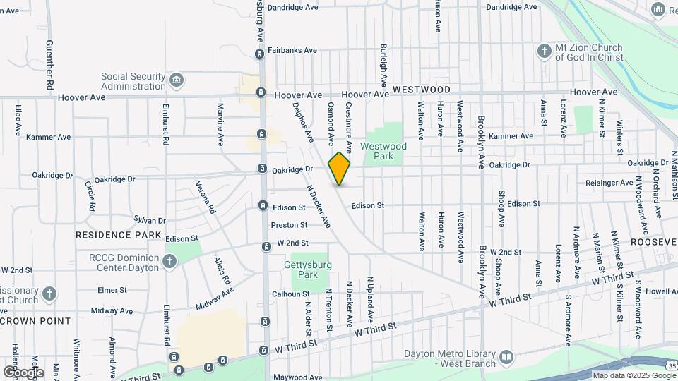 3627 Melbourne Ave Map and Location Details
