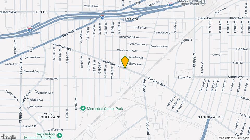 8203 Denison Ave Map and Location Details