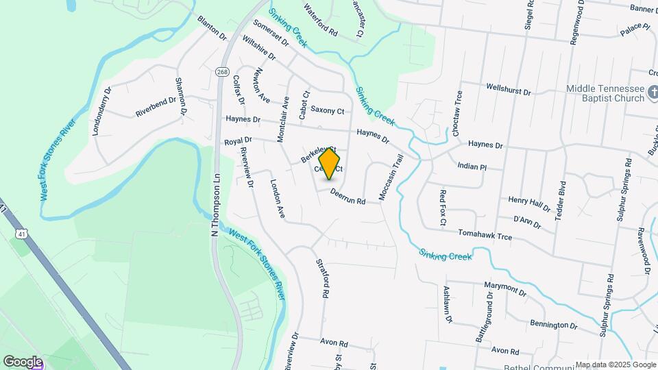 1706 Deerrun Rd Map and Location Details
