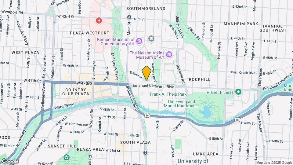 226-228 Brush Creek Blvd Mapa y Detalles de la Ubicación