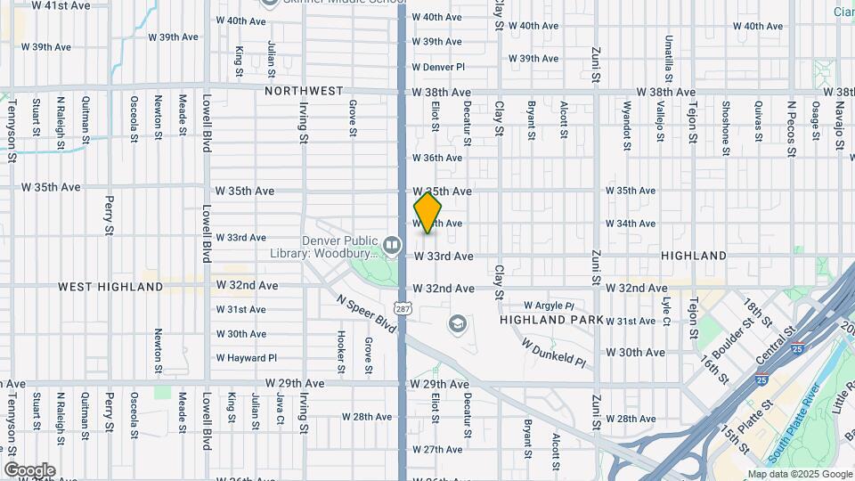 3325 Eliot St Map and Location Details