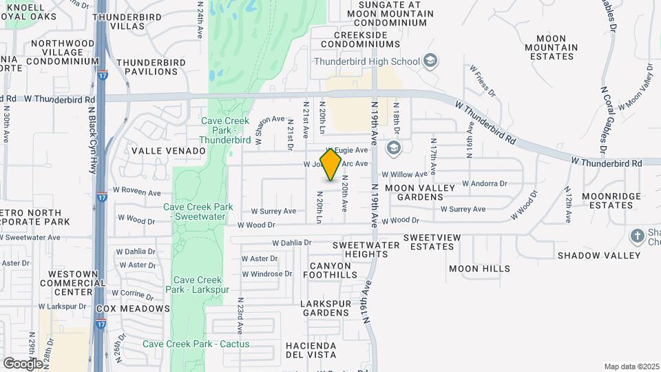 2020 W Pershing Ave Map and Location Details