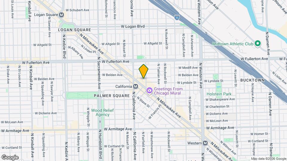 2234 N Washtenaw Ave, Unit 1 Map and Location Details