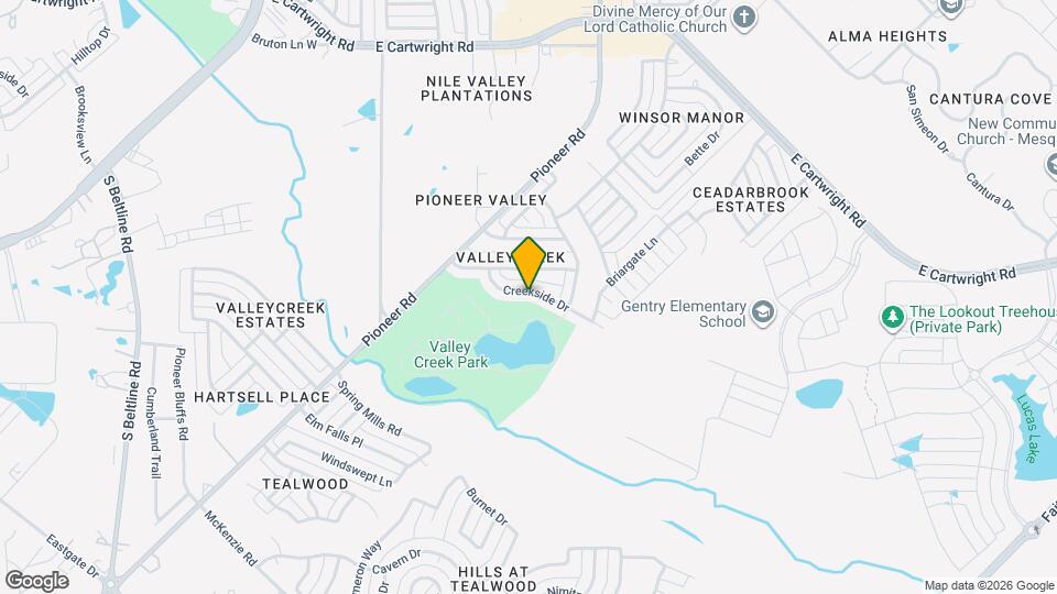 808 Creekside Dr Map and Location Details