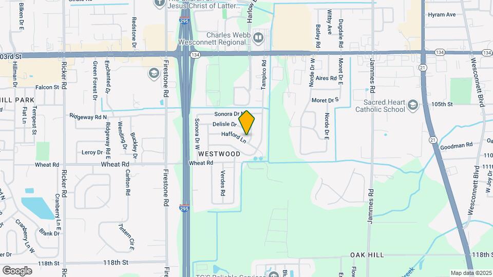 6907 Hafford Ln Map and Location Details