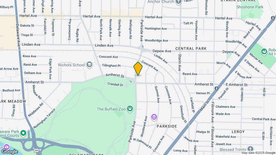 401 Parkside Ave Map and Location Details