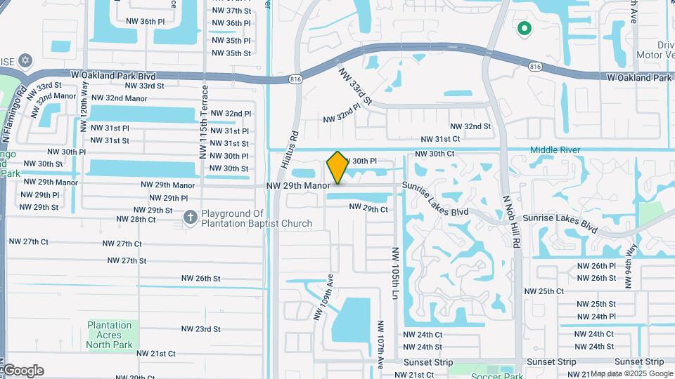 10850 NW 29th Manor Map and Location Details