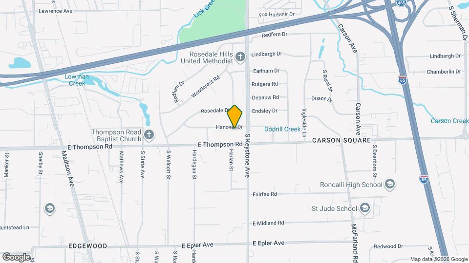 2333 Hanover Dr Map and Location Details