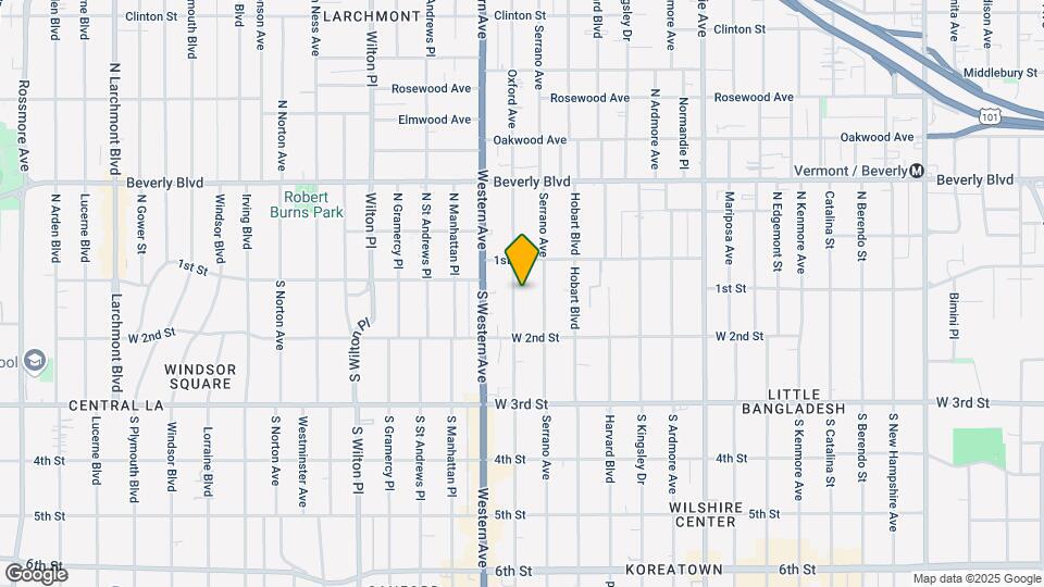 136 S Oxford Ave Mapa y Detalles de la Ubicación