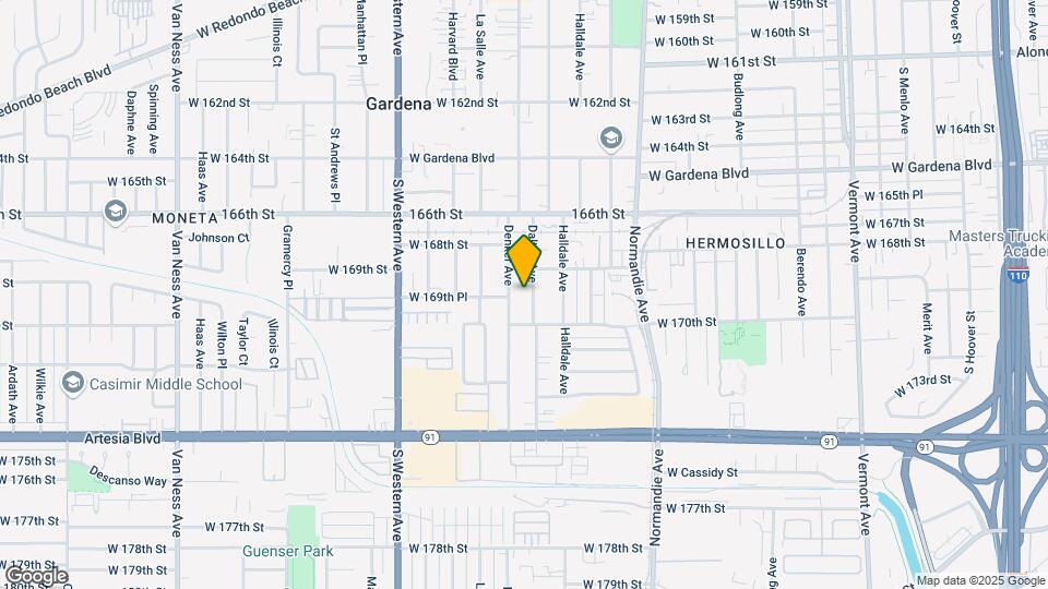 16929 S Dalton Ave Map and Location Details