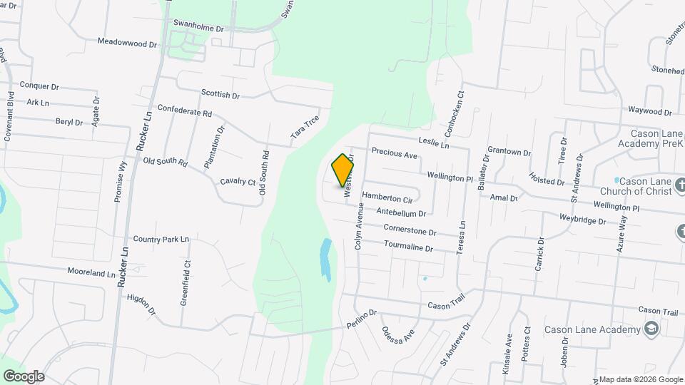 1456 Westview Dr Map and Location Details