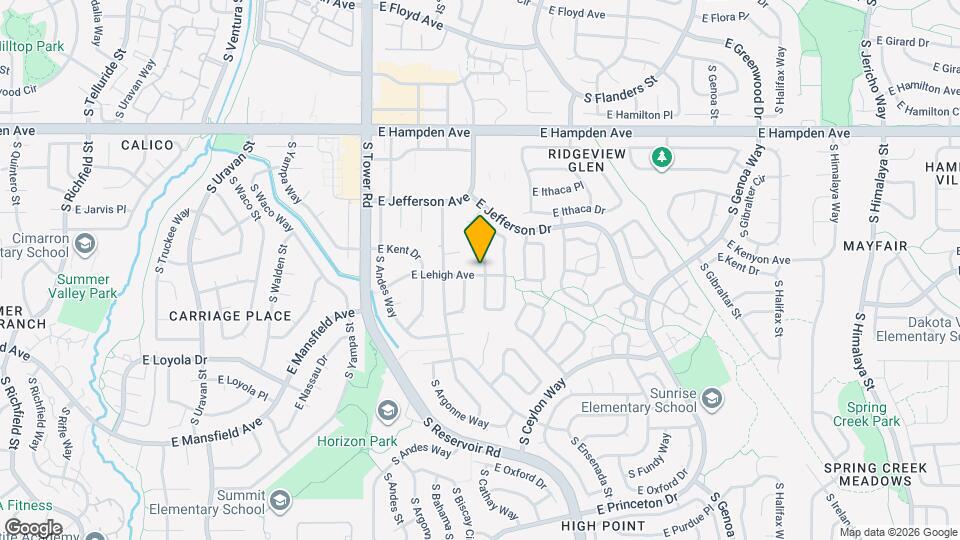 18901 E Kent Cir Map and Location Details