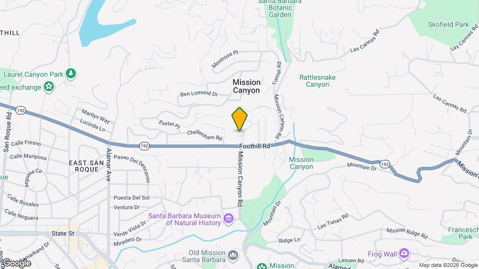 2604 Foothill Rd Map and Location Details
