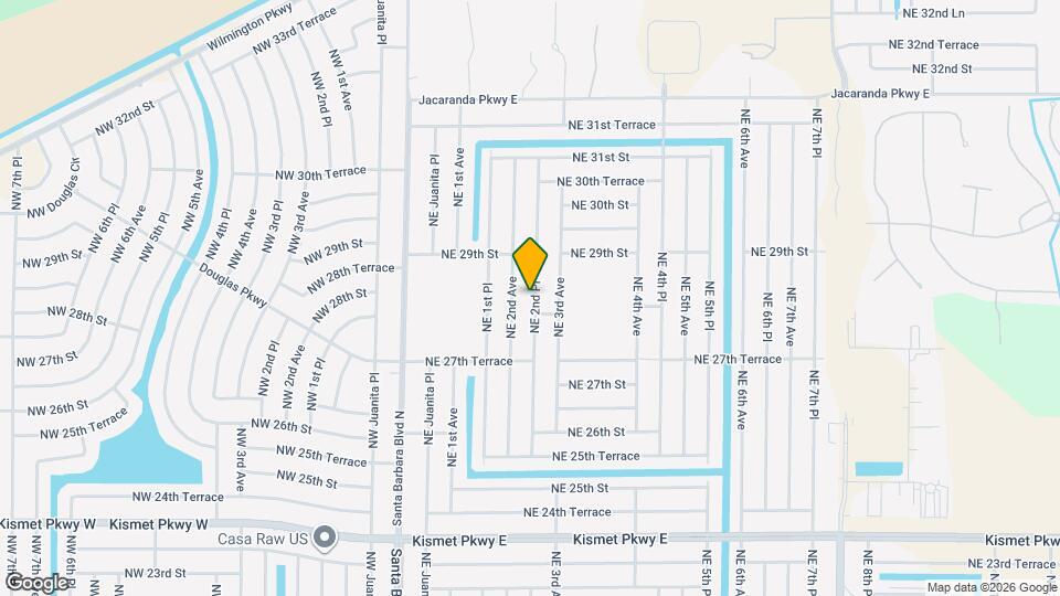 2808 NE 2nd Pl Mapa y Detalles de la Ubicación