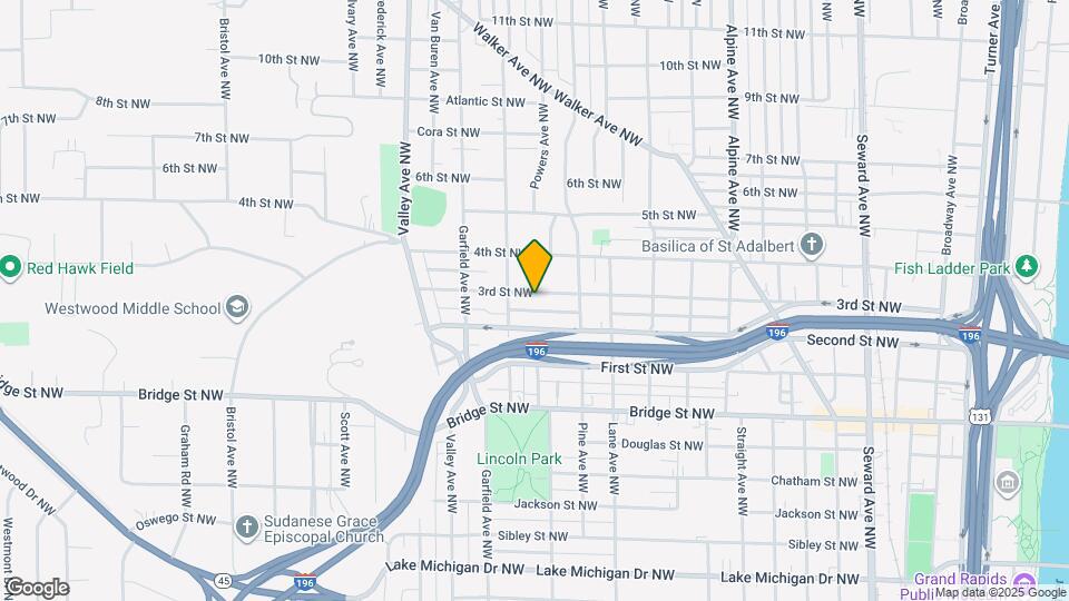 1114 3rd St NW, Unit Unit -01 - Downstairs Map and Location Details