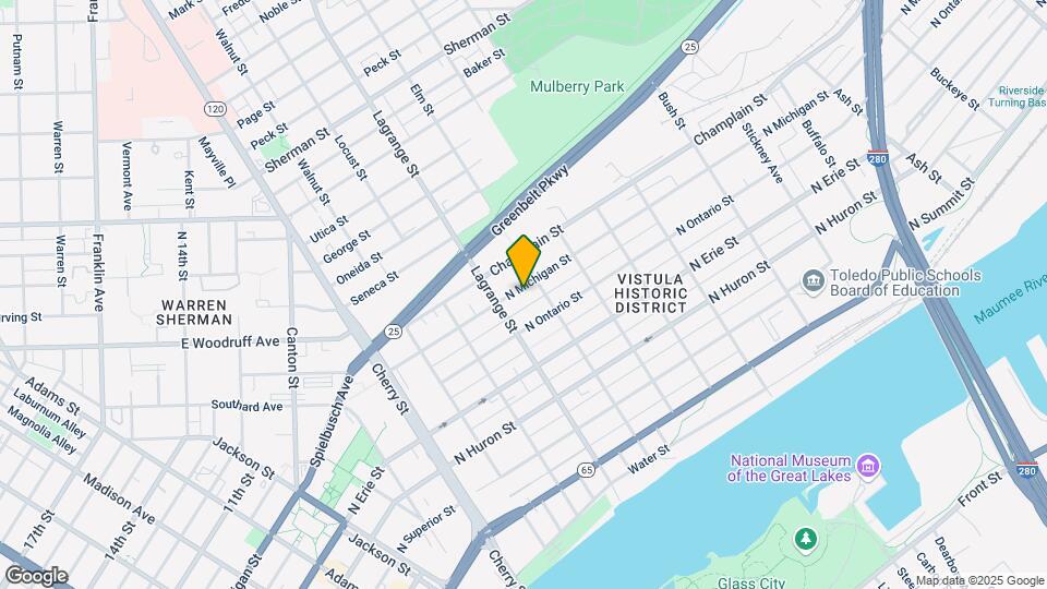 1024 N Michigan St Map and Location Details