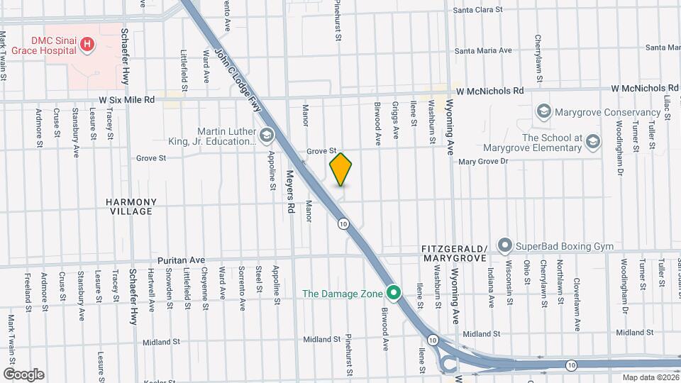 16529 Pinehurst St Map and Location Details