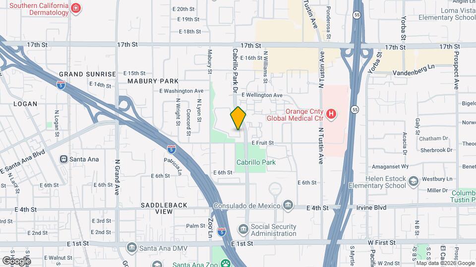 1016 Cabrillo Park Dr Mapa y Detalles de la Ubicación