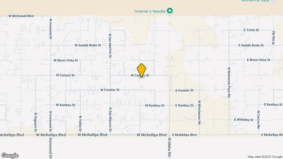 357 W Canyon St Map and Location Details