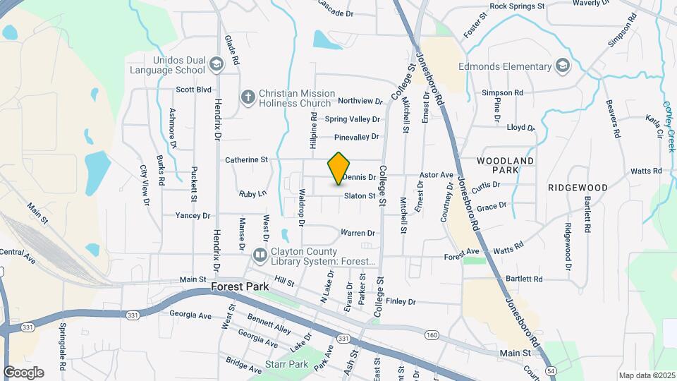 820 Slaton St Map and Location Details
