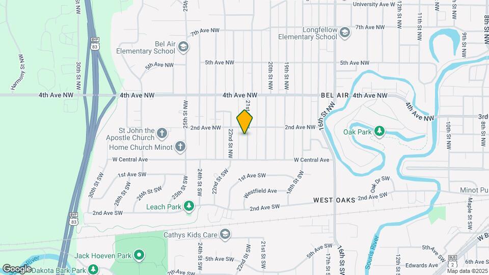 109-111 21st St NW Map and Location Details