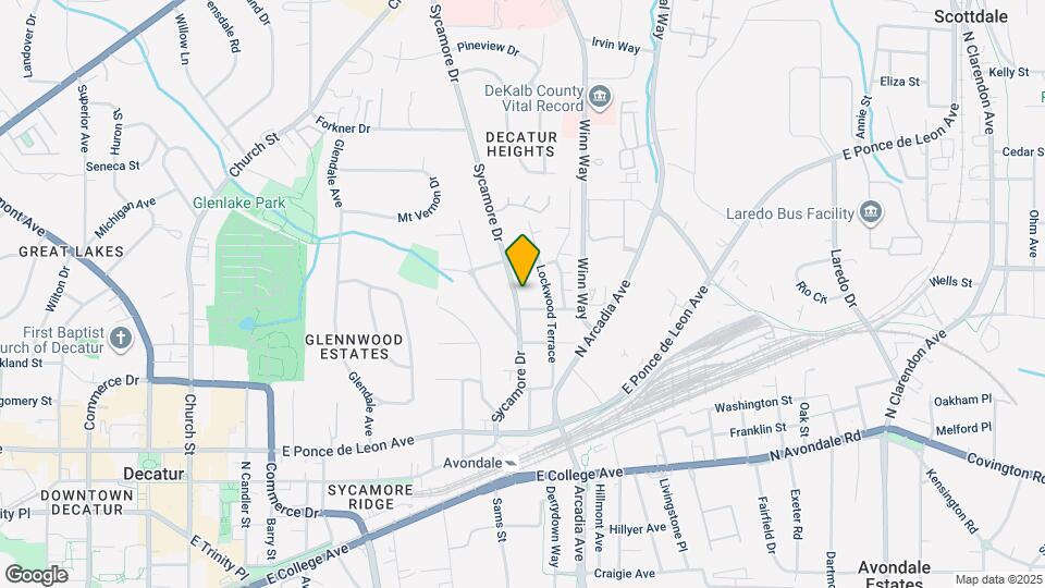 615 Sycamore Dr Map and Location Details