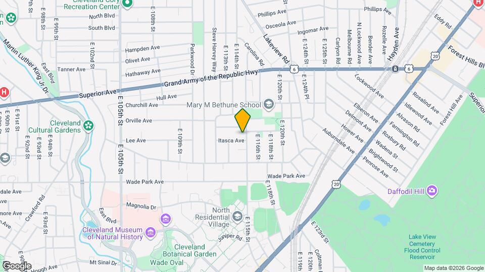 1446 E 115th St Map and Location Details