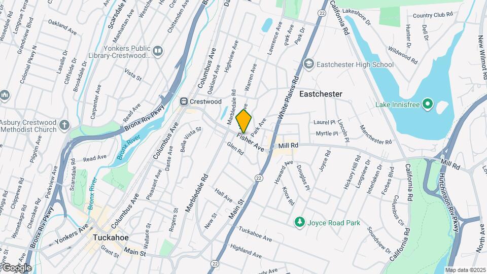 119 Fisher Ave Map and Location Details