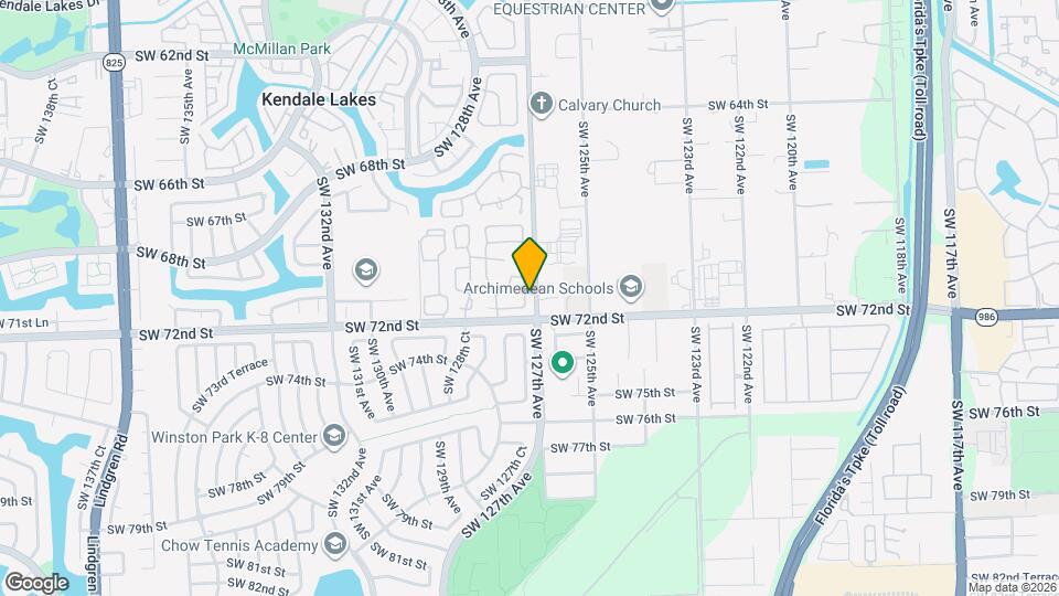 7105 SW 127th Ct Map and Location Details