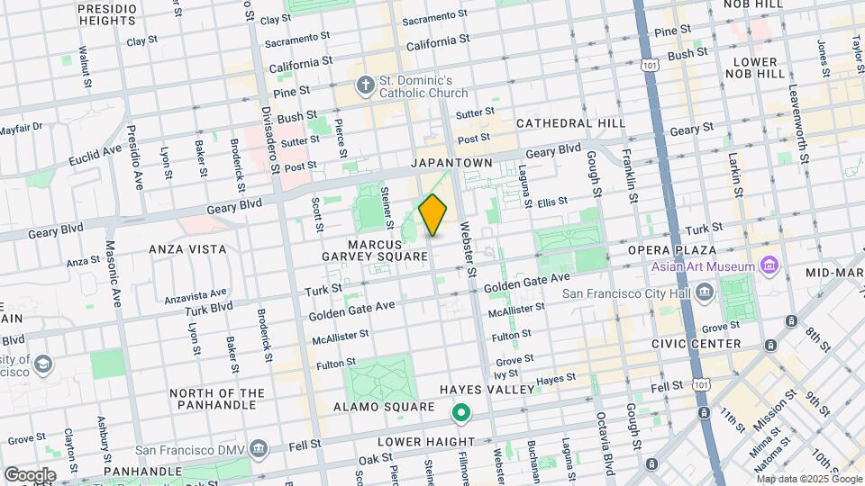1310 Fillmore St Map and Location Details