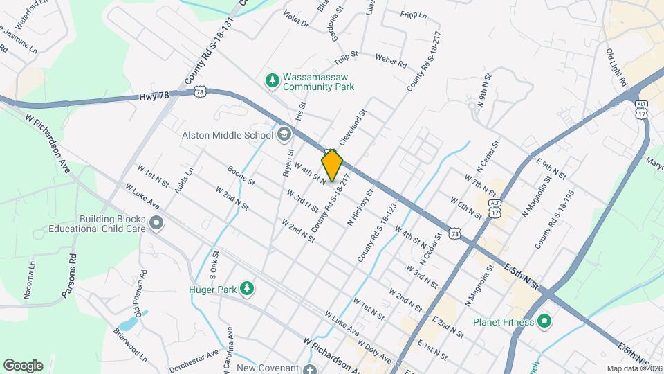 621 W 4th St N Mapa y Detalles de la Ubicación