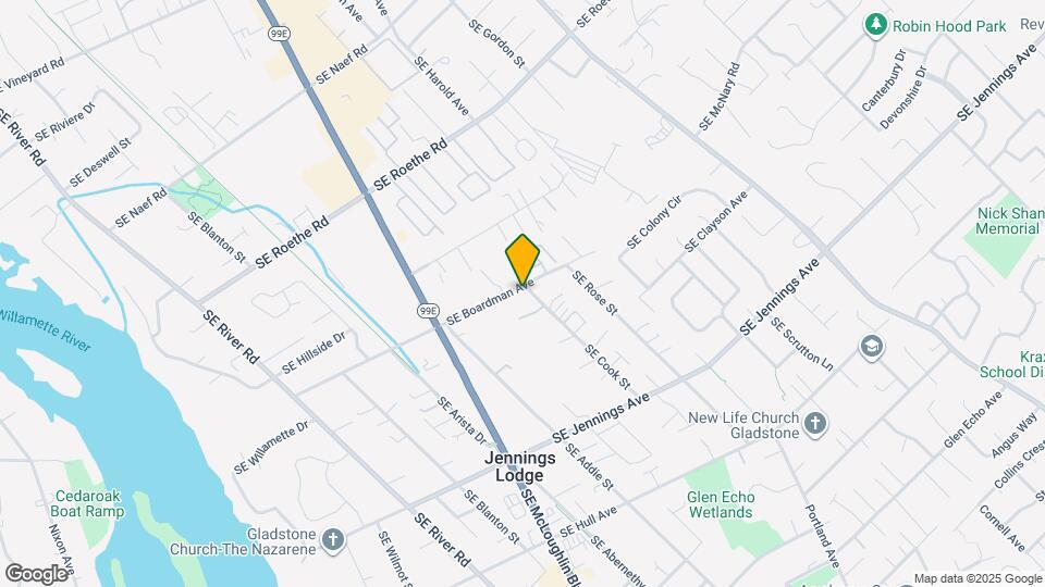 5022 SE Boardman Ave Map and Location Details