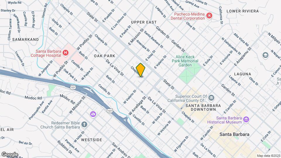 1709 Chapala St Map and Location Details