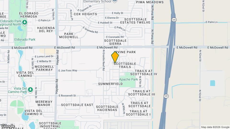 1336 N 85th Pl Map and Location Details