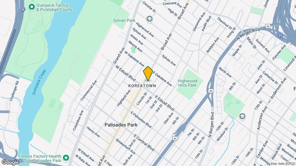 Palisades Manor Mapa y Detalles de la Ubicación