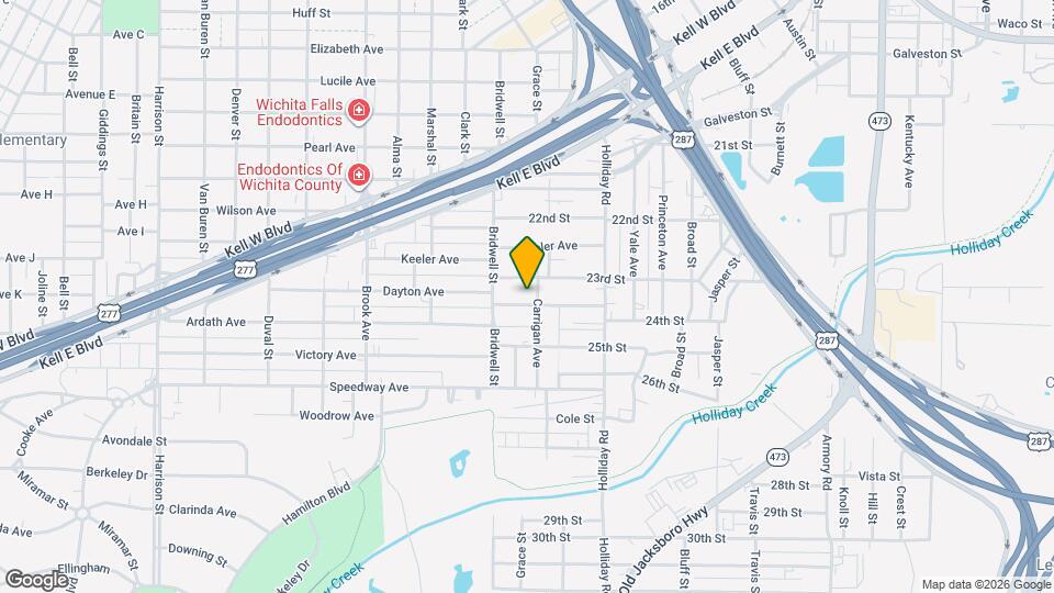 1604 Blonde St Map and Location Details